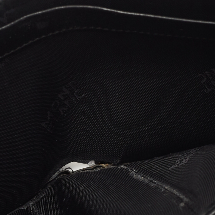 Pre Owned Montblanc Black Leather Meisterstück Bifold Wallet