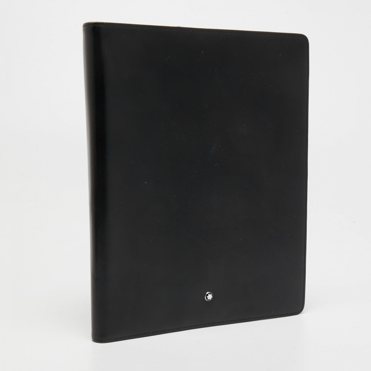 Pre Owned Montblanc Black Leather Wallet Organiser