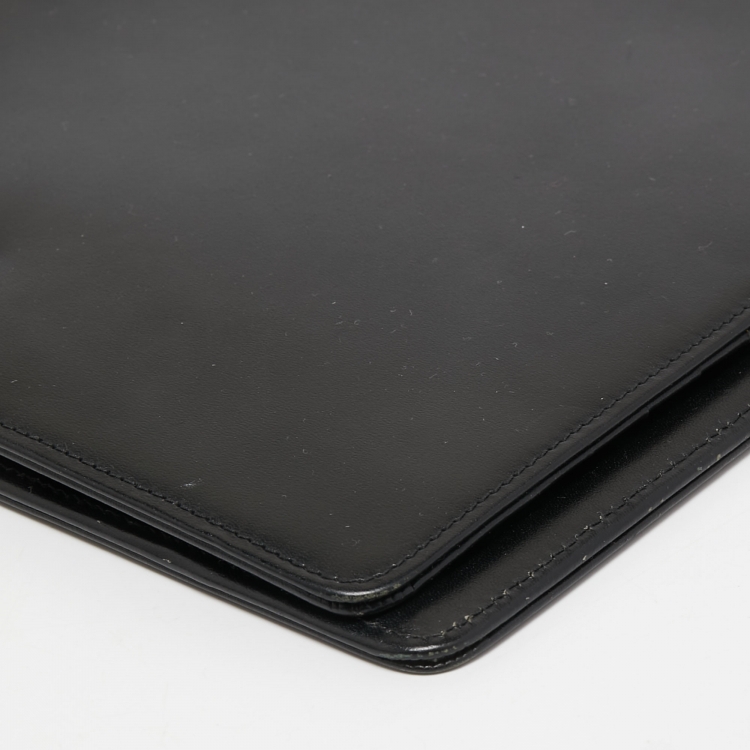 Pre Owned Montblanc Black Leather Wallet Organiser