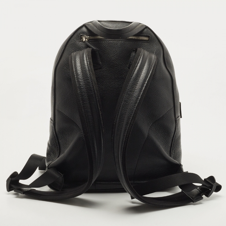 Pre Owned Montblanc Black Leather Meisterstuck Backpack