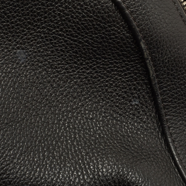 Pre Owned Montblanc Black Leather Meisterstuck Backpack