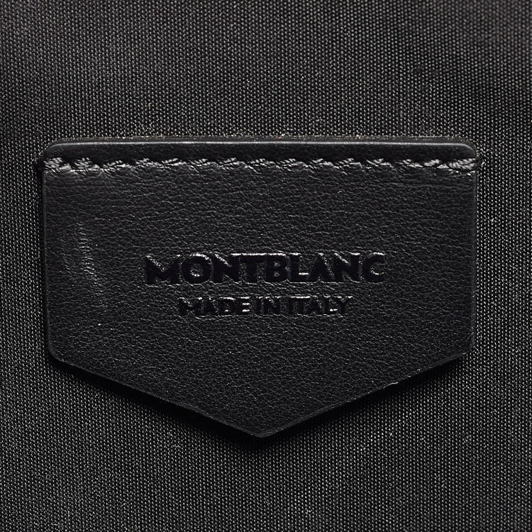 Pre Owned Montblanc Black Leather Meisterstuck Zip Pouch