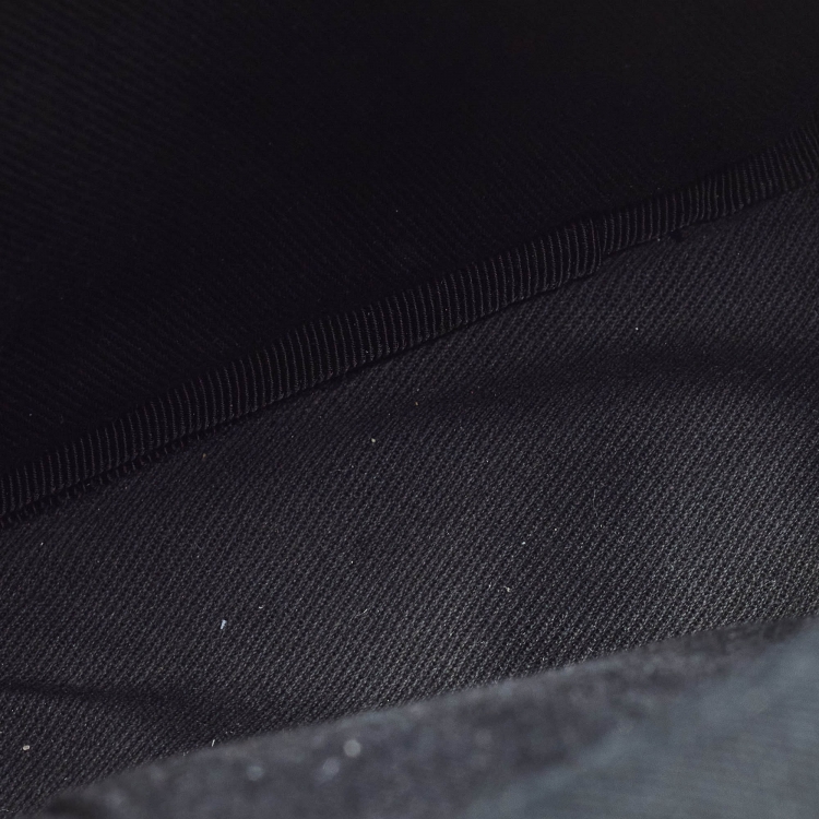 Pre Owned Montblanc Black Monogram Leather 4810 Sling Bag