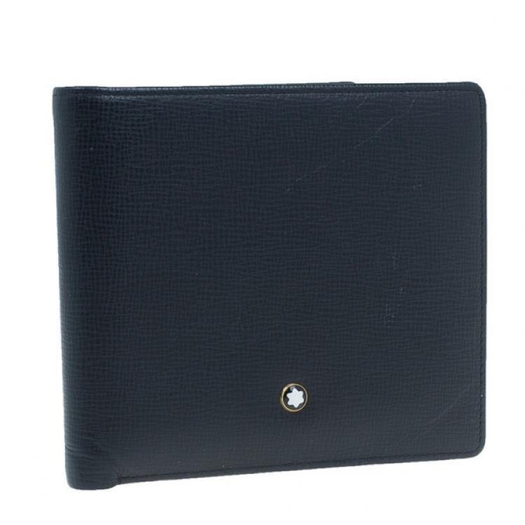 Pre Owned Montblanc Black Leather Miesterstuck Wallet