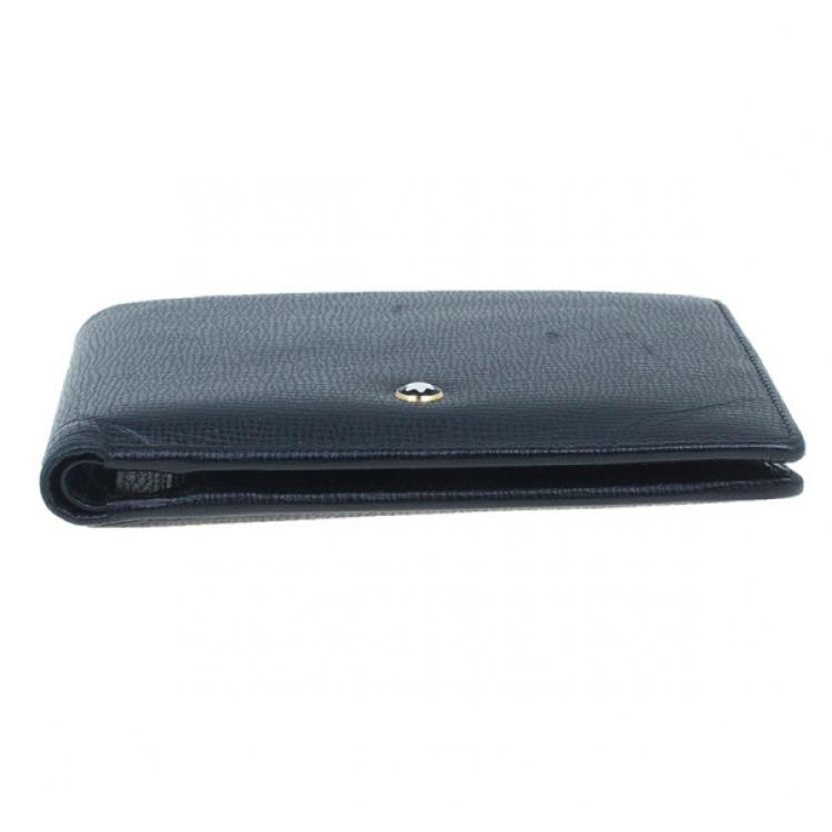 Pre Owned Montblanc Black Leather Miesterstuck Wallet
