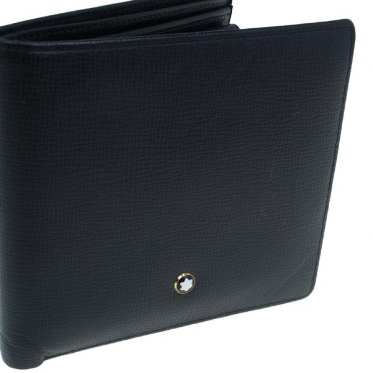 Pre Owned Montblanc Black Leather Miesterstuck Wallet