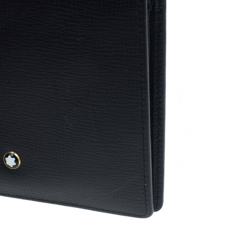Pre Owned Montblanc Black Leather Miesterstuck Wallet