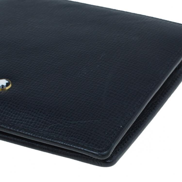 Pre Owned Montblanc Black Leather Miesterstuck Wallet