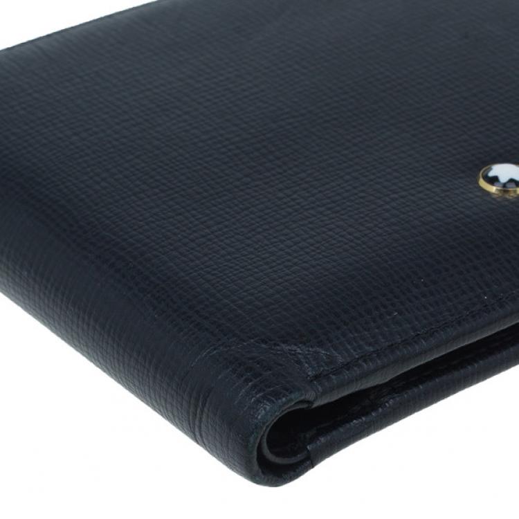 Pre Owned Montblanc Black Leather Miesterstuck Wallet