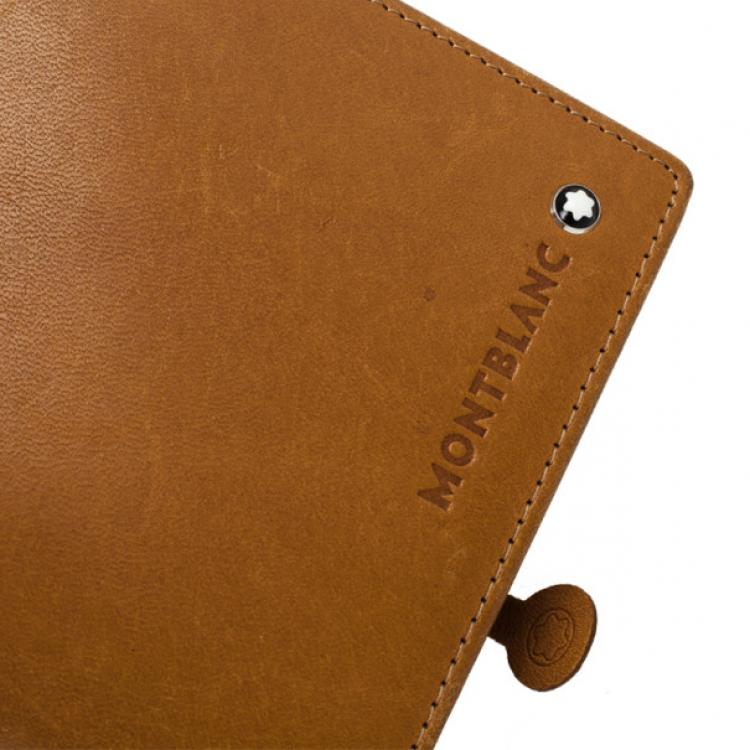 Pre Owned Montblanc Tan Leather Small La Vie de Bohme Agenda Cover