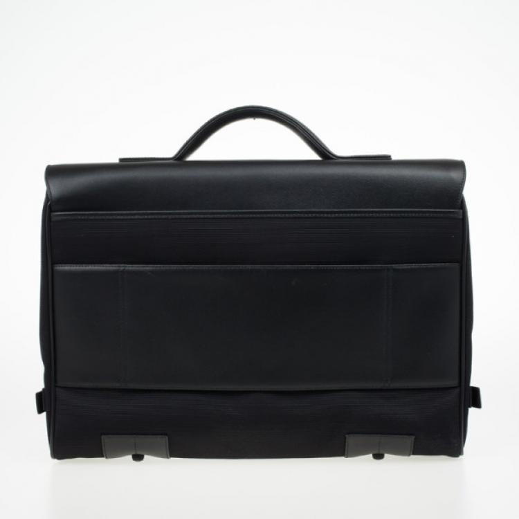 Pre Owned Montblanc Nightflight Double Gusset with Toggle Closure Briefcase