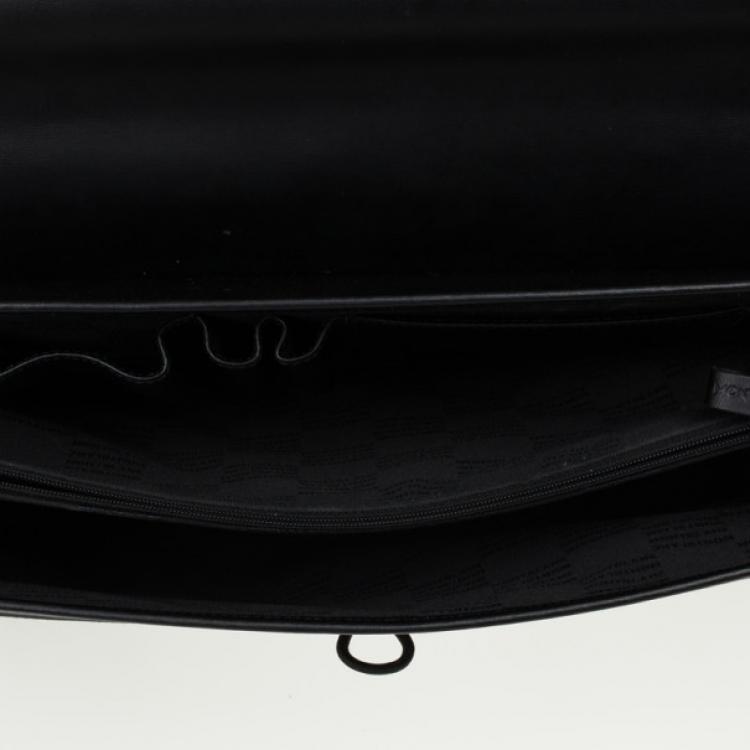 Pre Owned Montblanc Nightflight Double Gusset with Toggle Closure Briefcase