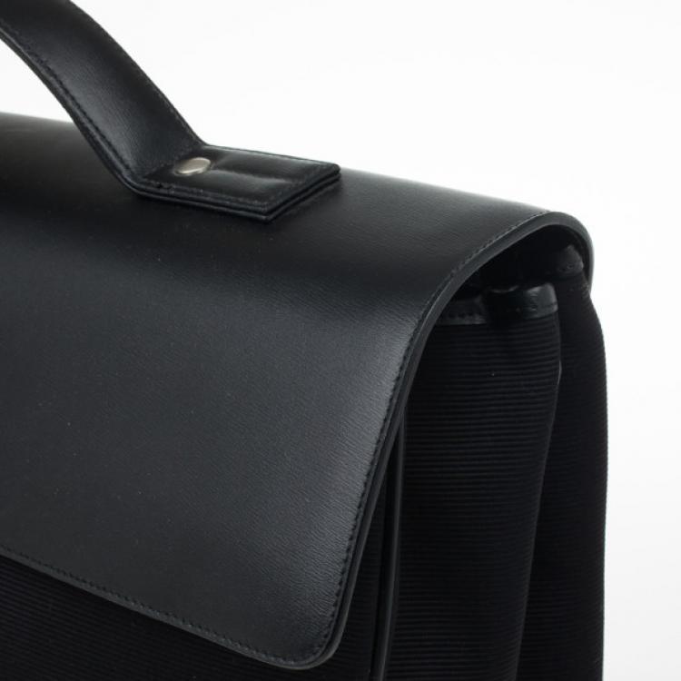 Pre Owned Montblanc Nightflight Double Gusset with Toggle Closure Briefcase