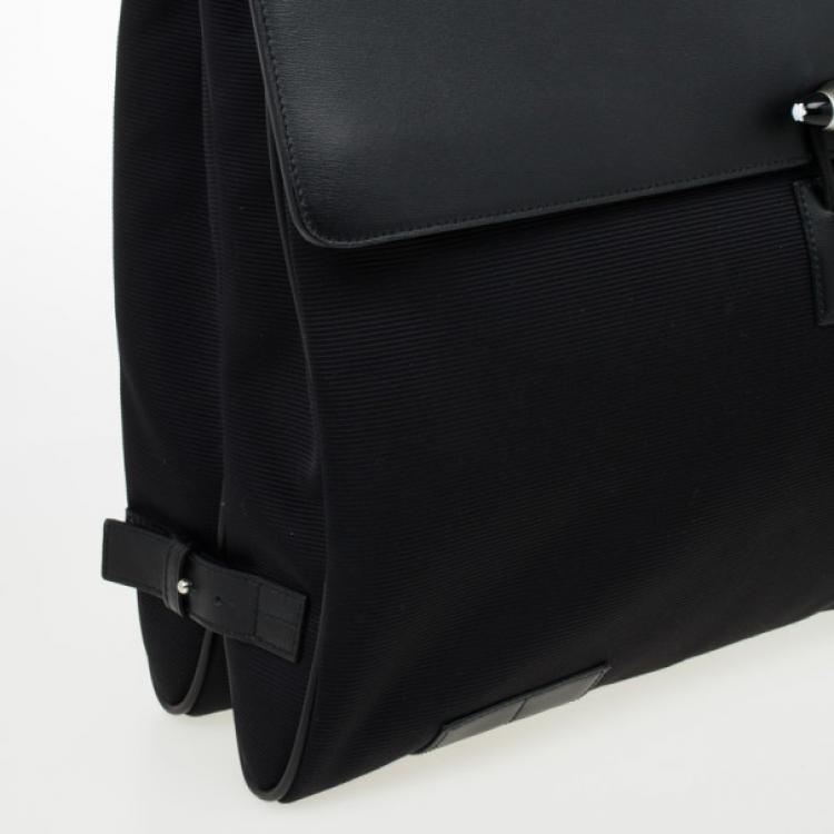 Pre Owned Montblanc Nightflight Double Gusset with Toggle Closure Briefcase