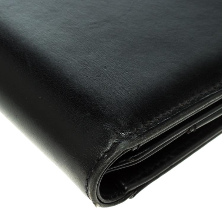 مملوكة مسبقًا Montblanc Black Leather Porte Documents Conference Folder