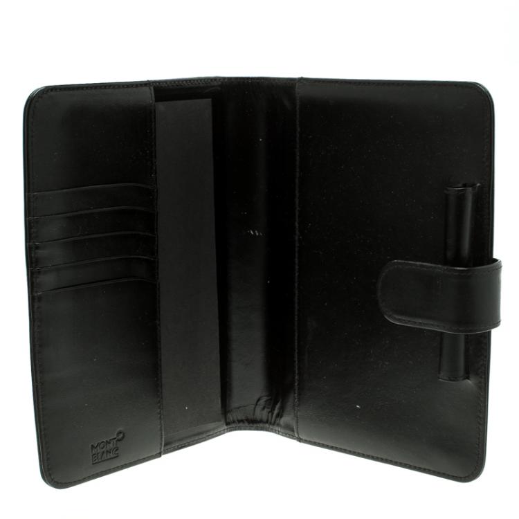 Pre Owned Montblanc Black Leather Agenda