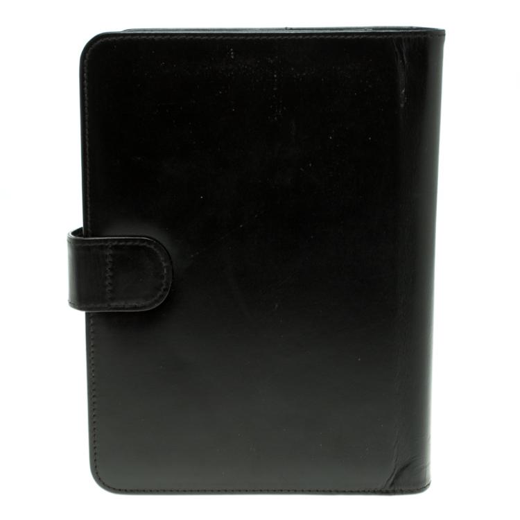 Pre Owned Montblanc Black Leather Agenda