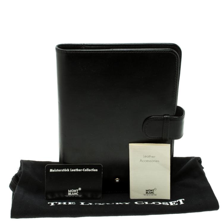 Pre Owned Montblanc Black Leather Agenda
