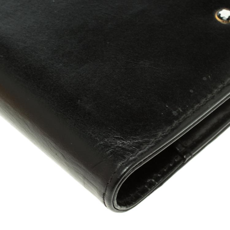 Pre Owned Montblanc Black Leather Agenda