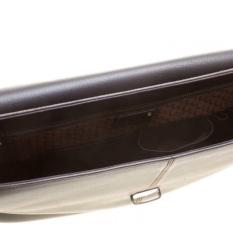 Pre Owned Montblanc Dark Brown Leather Briefcase