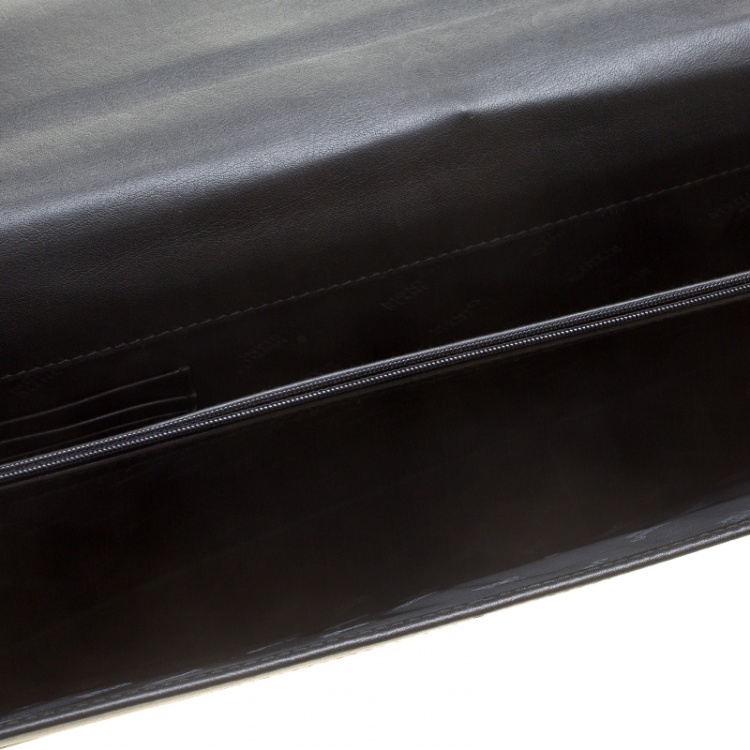 Pre Owned Montblanc Black Leather Briefcase