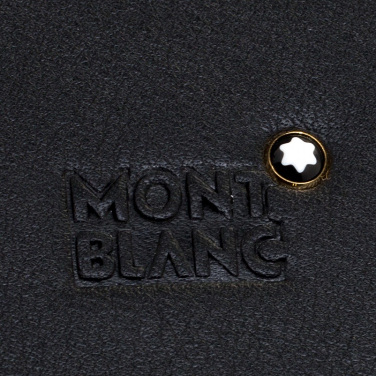Pre Owned Montblanc Black Leather Briefcase