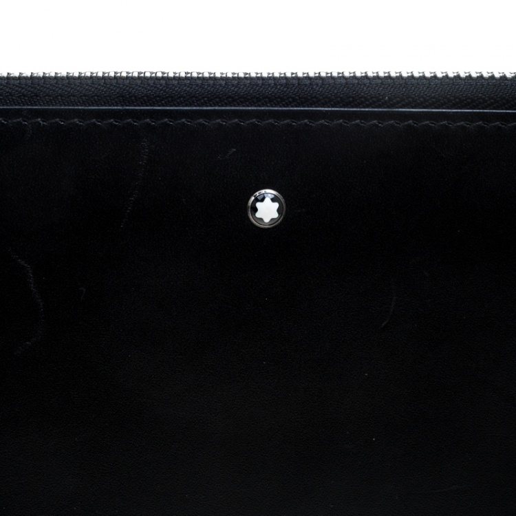 Pre Owned Montblanc Black Leather Document Case