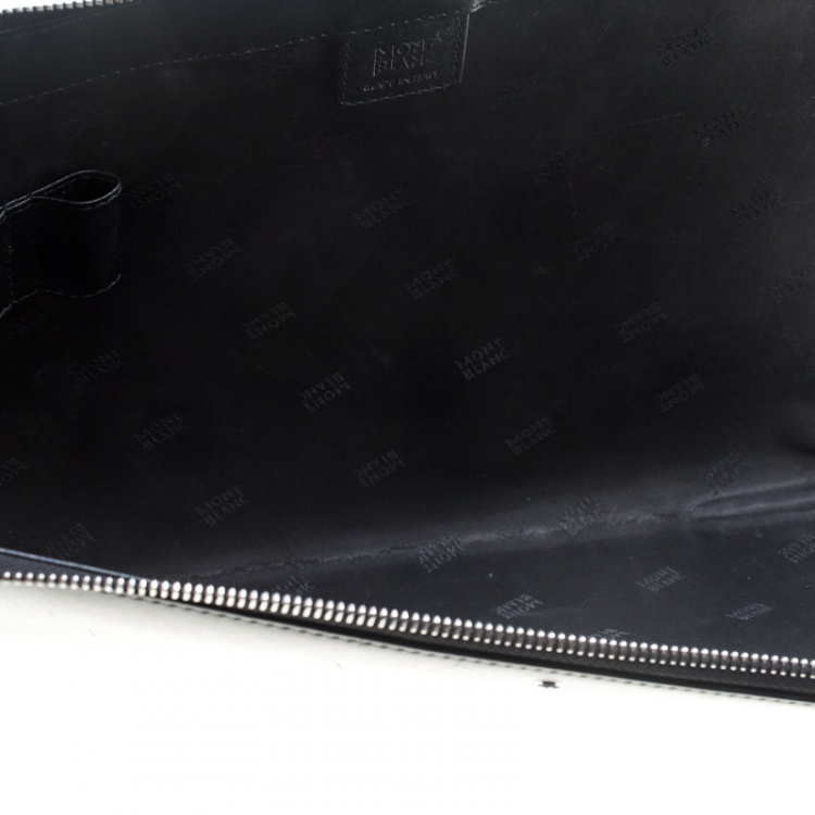 Pre Owned Montblanc Black Leather Document Case