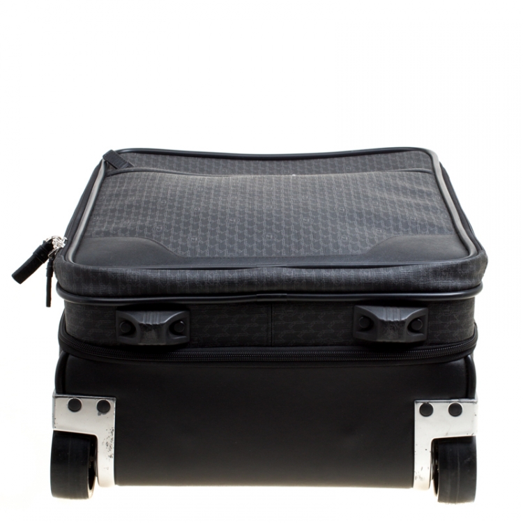 Pre Owned Montblanc Black Signature Coated Canvas Nightflight On board Luggage
