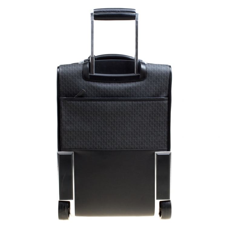 Pre Owned Montblanc Black Signature Coated Canvas Nightflight On board Luggage