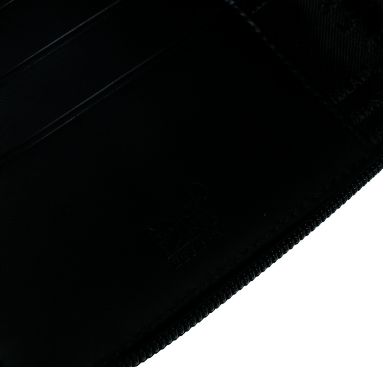 Pre Owned Montblanc Black Nylon and Leather Night flight Travel Organizer