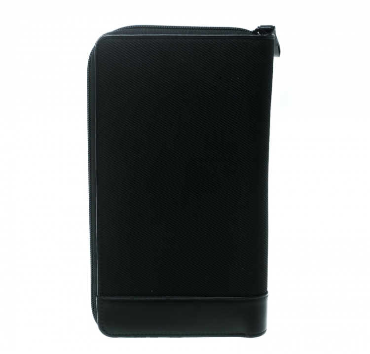 Pre Owned Montblanc Black Nylon and Leather Night flight Travel Organizer