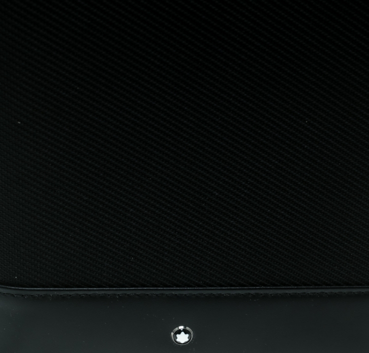 Pre Owned Montblanc Black Nylon and Leather Night flight Travel Organizer