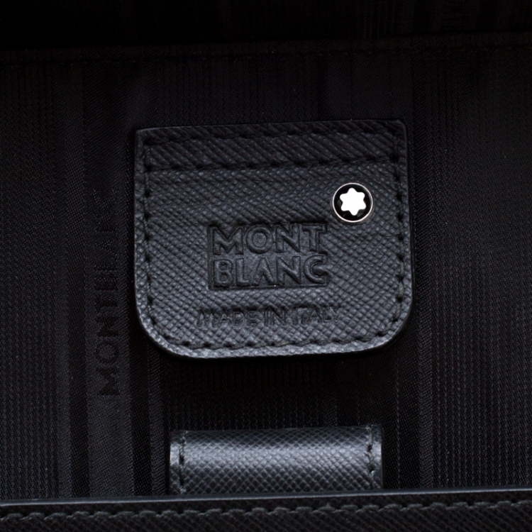 Pre Owned Montblanc Black Leather Meisterstück Briefcase