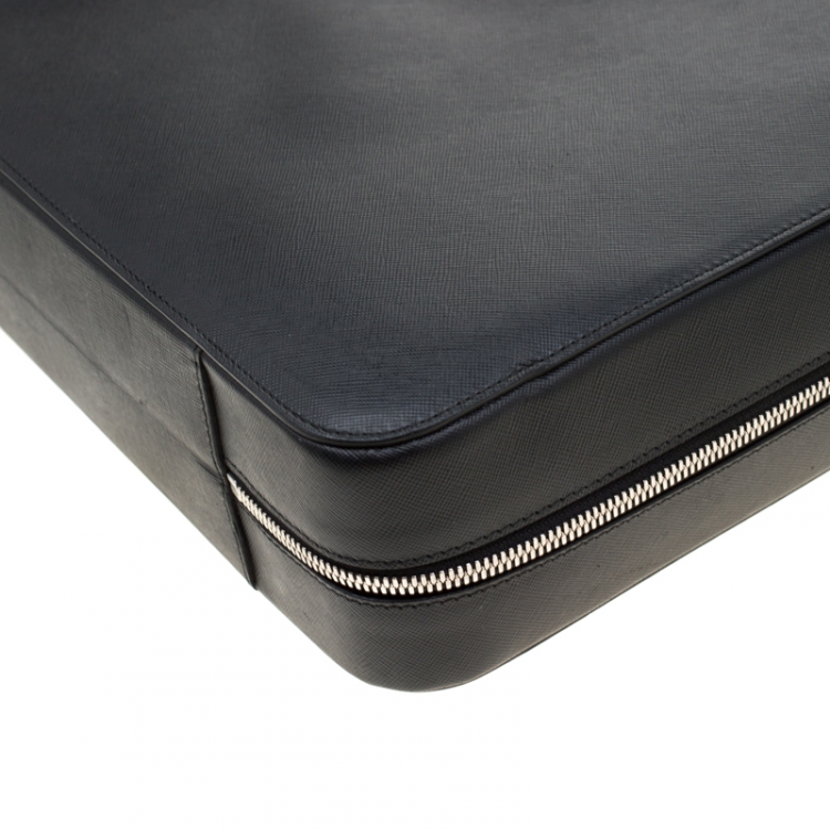 Pre Owned Montblanc Black Leather Meisterstück Briefcase