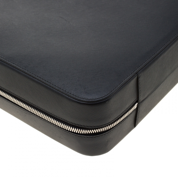 Pre Owned Montblanc Black Leather Meisterstück Briefcase