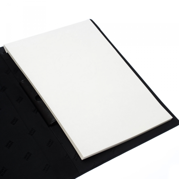 Pre Owned Montblanc Black Leather Conference Folder 