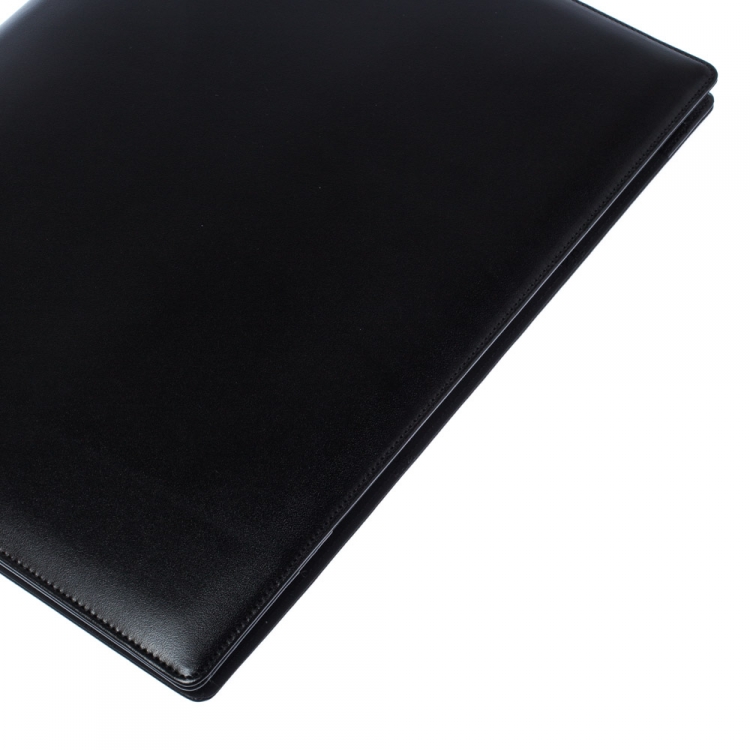 Pre Owned Montblanc Black Leather Conference Folder 