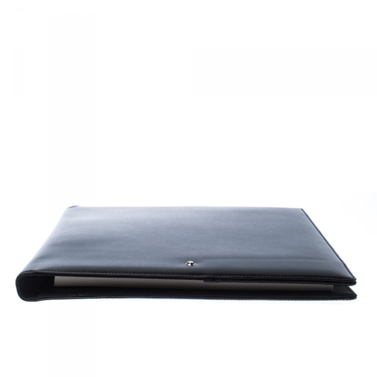 Pre Owned Montblanc Black Leather Conference Folder 