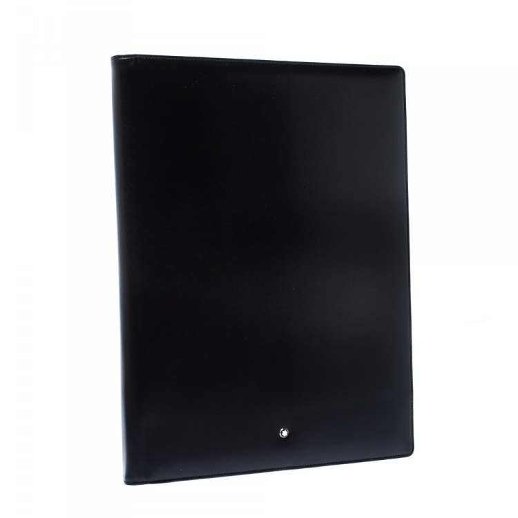 Pre Owned Montblanc Black Leather Conference Folder 