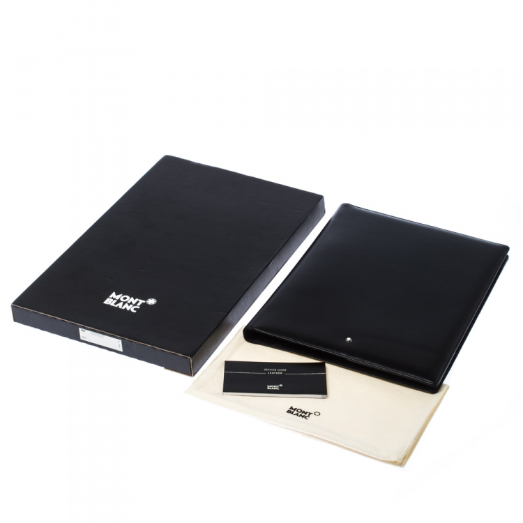 Pre Owned Montblanc Black Leather Conference Folder 