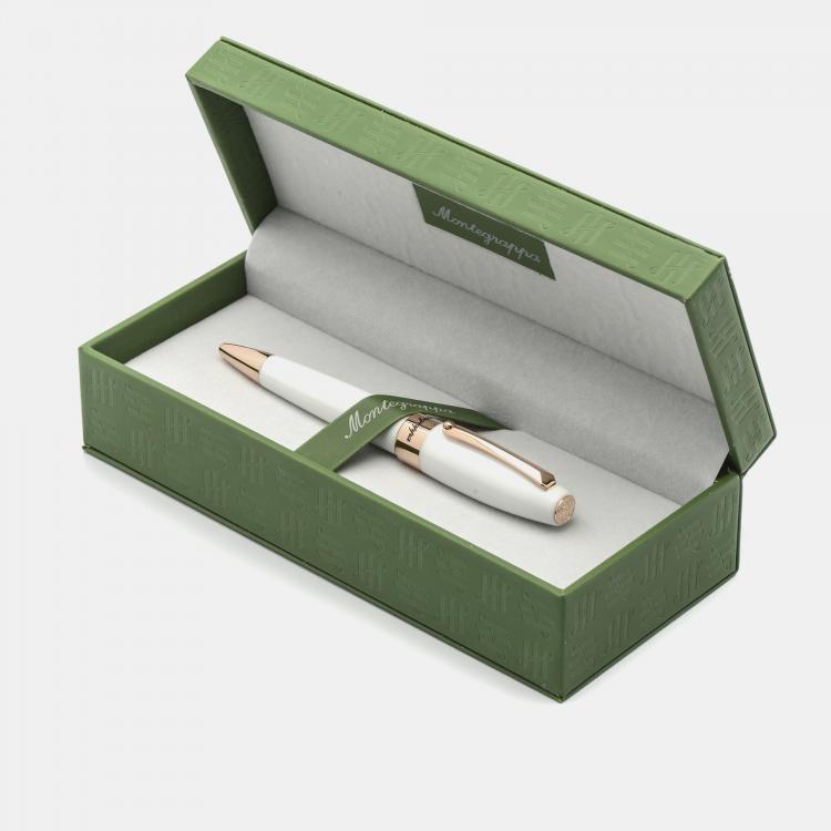 Pre Owned Montegrappa Fortuna White Ballpoint Pen