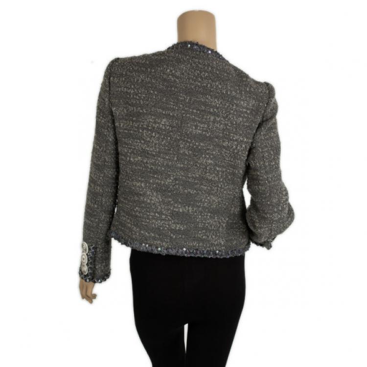 Pre Owned Moschino Badges Wool Jacket M