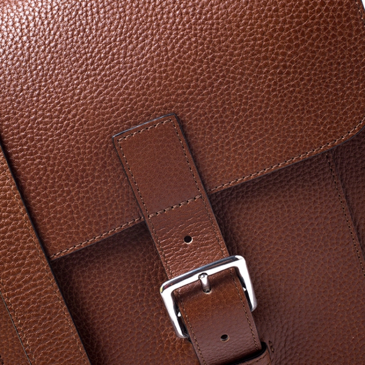 Pre Owned Mulberry Tan Leather Messenger Bag