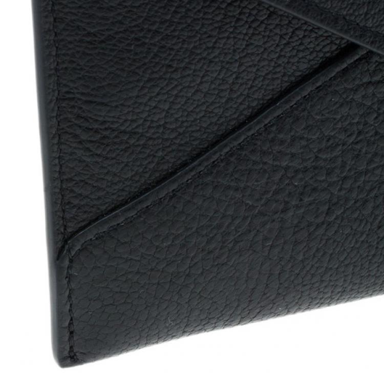 Pre Owned Mulberry Black Leather Envelope Wallet