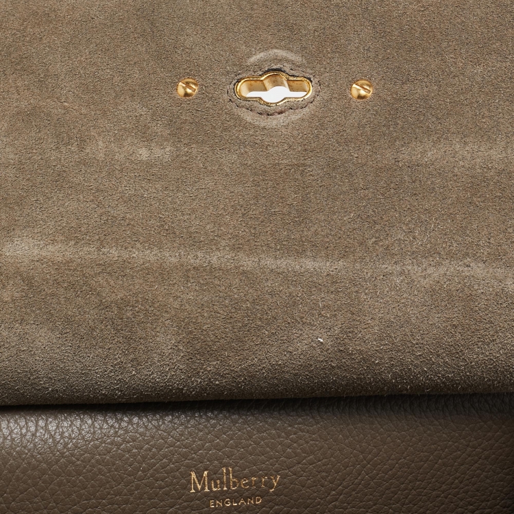 Pre Owned Mulberry Beige Leather Antony Messenger Bag