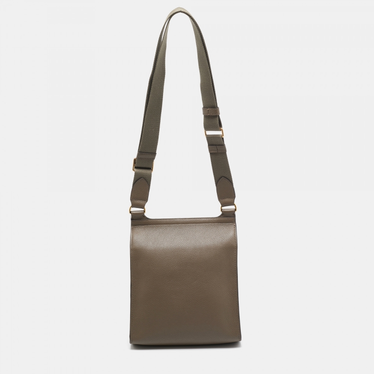 Pre Owned Mulberry Beige Leather Antony Messenger Bag