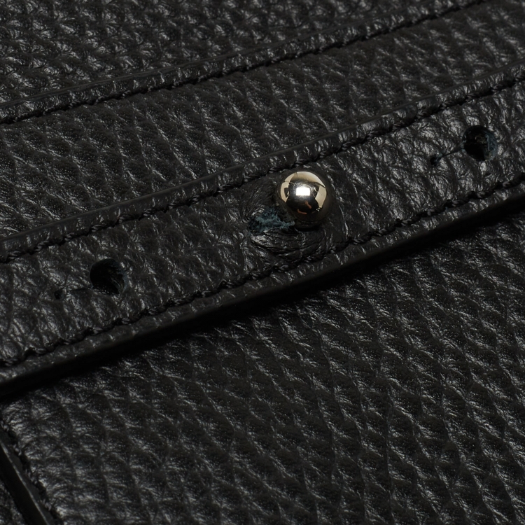 Pre Owned Mulberry Black Grain Leather Small Chiltern Backpack