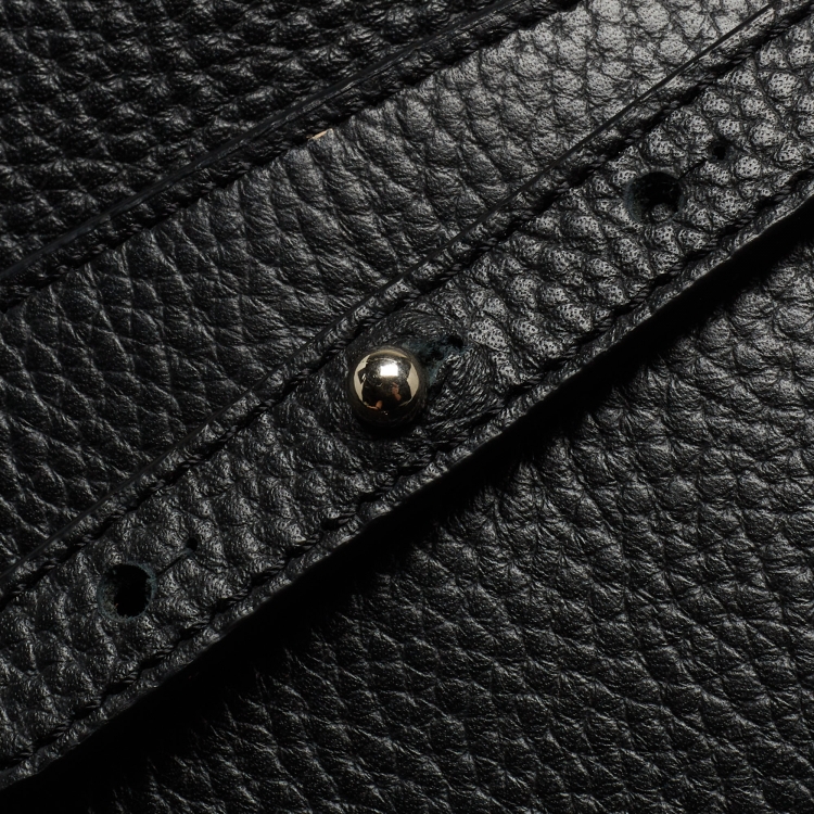 Pre Owned Mulberry Black Grain Leather Small Chiltern Backpack