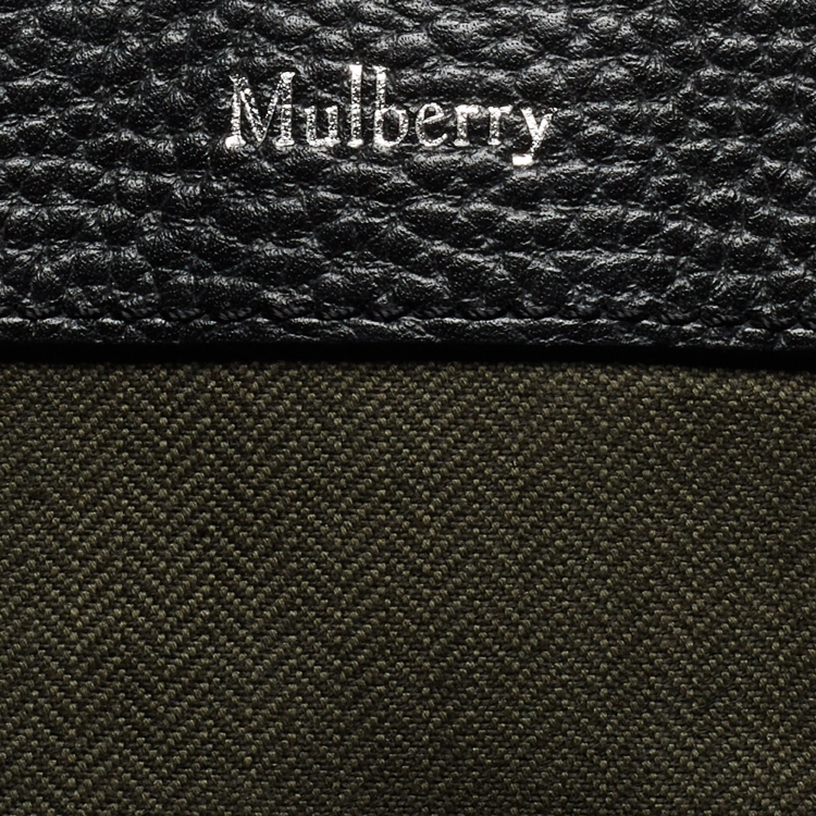 Pre Owned Mulberry Black Grain Leather Small Chiltern Backpack